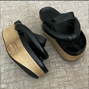 Similar to Jil Sander Wooden Platform Sandal